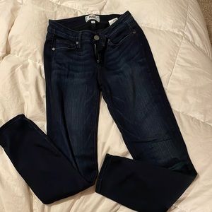 Never worn Paige dark wash jeans